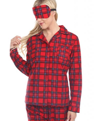 3-Piece Cozy Pajama Set Red Plaid $21.32 Sleepwear