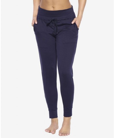 Velvety Soft Loungewear Jogger Pants Evening Blue $30.16 Pants