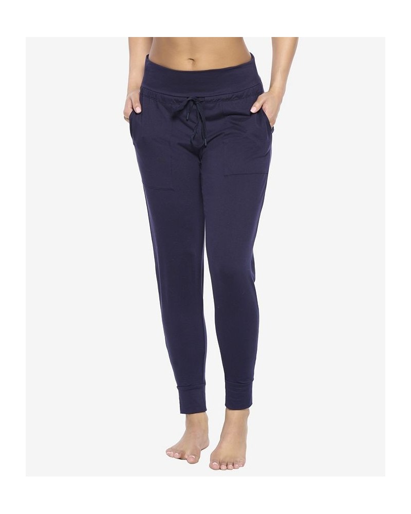 Velvety Soft Loungewear Jogger Pants Evening Blue $30.16 Pants