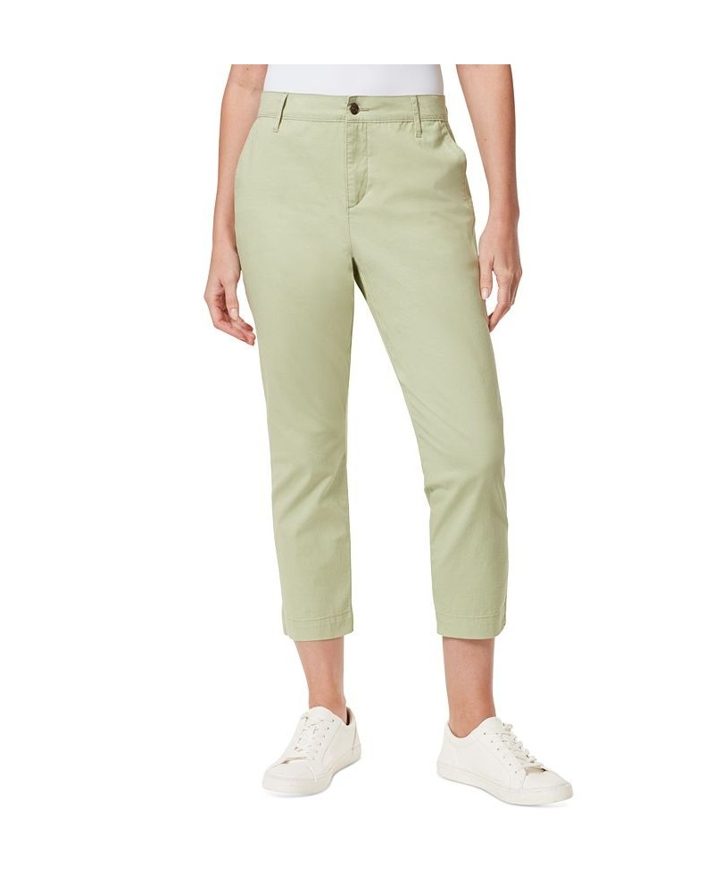 Women's Tapered Cropped Pants Brown $20.54 Pants