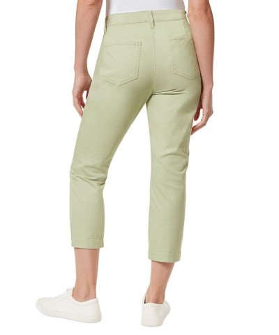 Women's Tapered Cropped Pants Brown $20.54 Pants