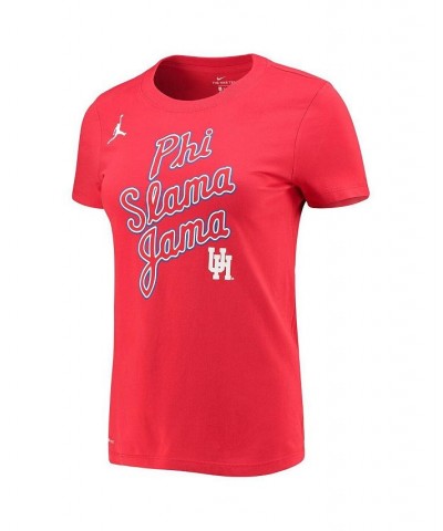 Women's Brand Red Houston Cougars Phi Slama Jama Performance T-shirt Red $22.05 Tops