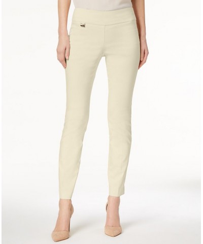 Petite Tummy-Control Pull-On Skinny Pants Petite & Petite Short Summer Straw $19.59 Pants