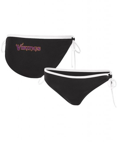 Women's Black Minnesota Vikings Perfect Match Bikini Bottom Black $22.79 Swimsuits