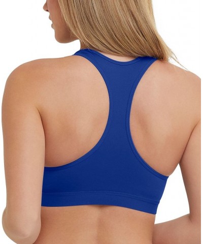 Women's Medium-Impact Racerback Sports Bra Blue $14.95 Tops