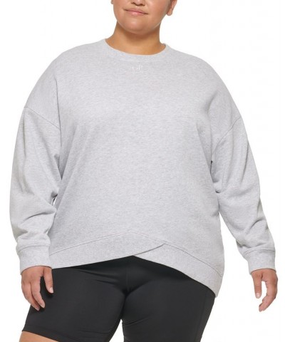 Plus Size Dropped-Shoulder Sweatshirt Stratus Heather $17.03 Sweatshirts