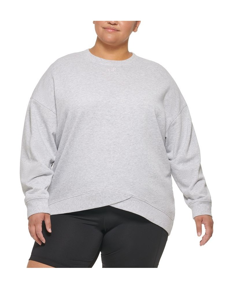 Plus Size Dropped-Shoulder Sweatshirt Stratus Heather $17.03 Sweatshirts