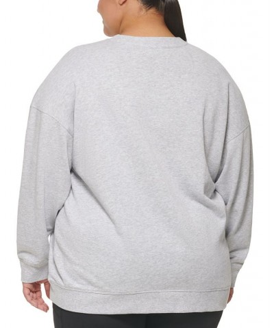 Plus Size Dropped-Shoulder Sweatshirt Stratus Heather $17.03 Sweatshirts