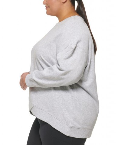 Plus Size Dropped-Shoulder Sweatshirt Stratus Heather $17.03 Sweatshirts