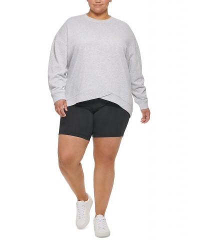 Plus Size Dropped-Shoulder Sweatshirt Stratus Heather $17.03 Sweatshirts