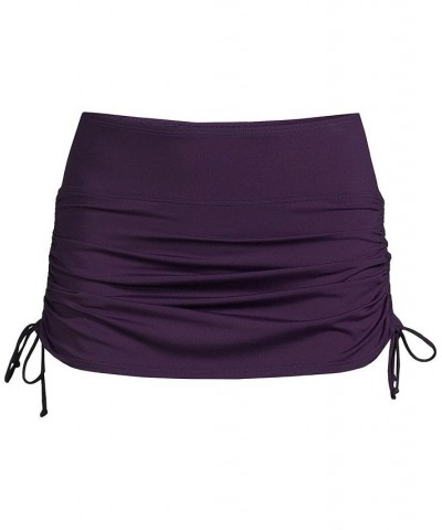 Women's Tummy Control Adjustable Swim Skirt Swim Bottoms Blackberry $37.42 Swimsuits