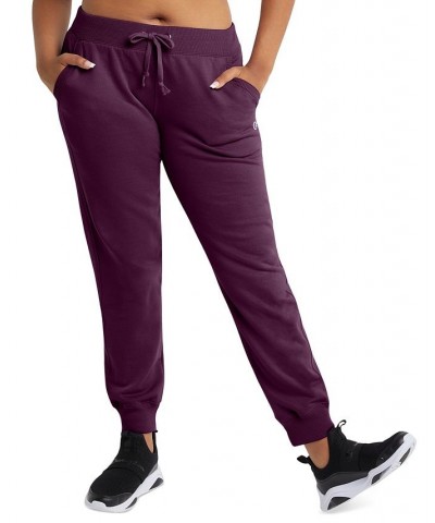 Women's Powerblend Fleece Sweatpant Jogger Purple $19.61 Pants