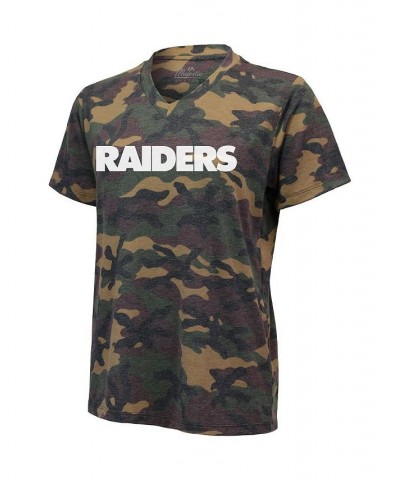 Women's Darren Waller Camo Las Vegas Raiders Name and Number Tri-Blend V-Neck T-shirt Camo $26.95 Tops