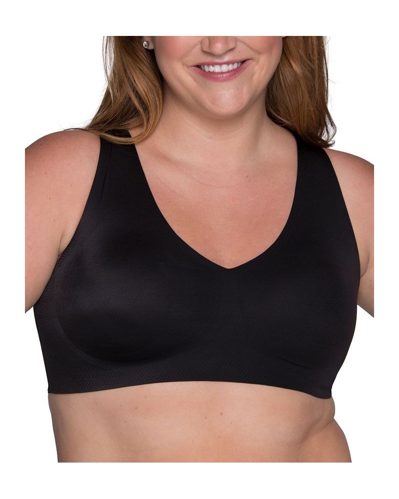 Women's Beyond Comfort Sleek & Smooth Wireless Bra 72037 Black $12.04 Bras