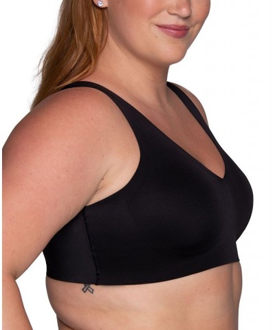 Women's Beyond Comfort Sleek & Smooth Wireless Bra 72037 Black $12.04 Bras