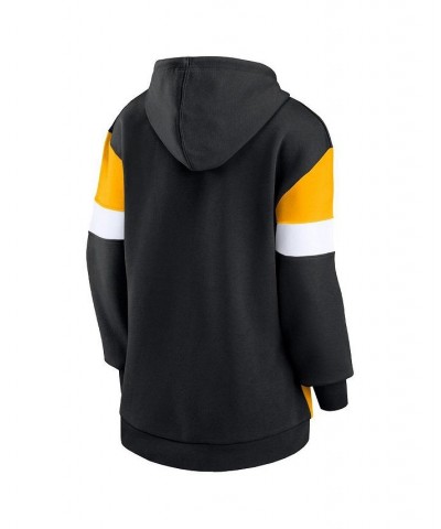 Women's Branded Black Gold Pittsburgh Steelers Lock It Down Pullover Hoodie Black, Gold $32.25 Sweatshirts