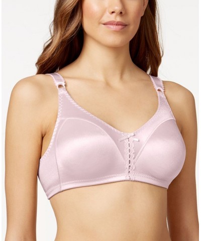 Double Support Tailored Wireless Lace Up Front Bra 3820 Blushing Pink $15.65 Bras