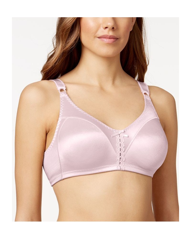 Double Support Tailored Wireless Lace Up Front Bra 3820 Blushing Pink $15.65 Bras