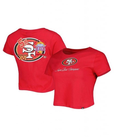 Women's Scarlet San Francisco 49ers Historic Champs T-shirt Scarlet $28.79 Tops