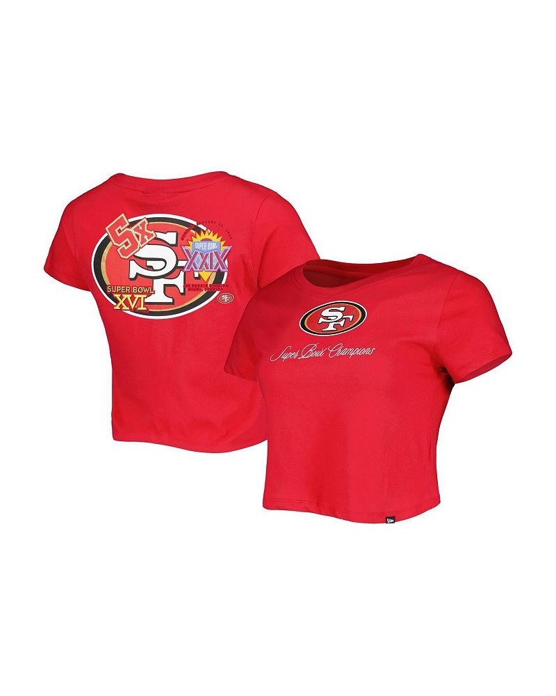 Women's Scarlet San Francisco 49ers Historic Champs T-shirt Scarlet $28.79 Tops