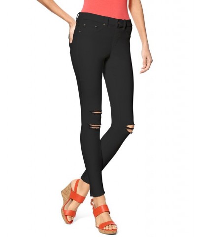 Ripped Denim Leggings Black $16.60 Pants