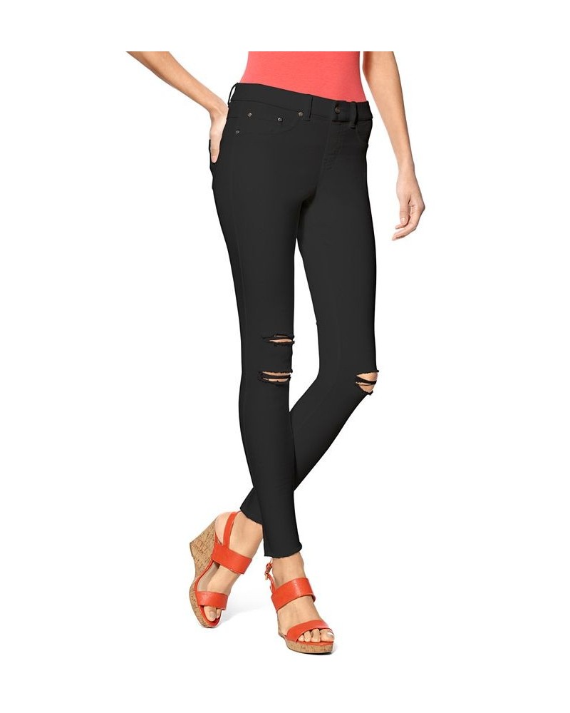 Ripped Denim Leggings Black $16.60 Pants