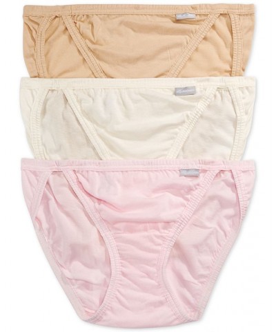 Elance String Bikini Underwear 3 Pack 1483 Ivory/Sand/Pink Pearl $12.71 Panty