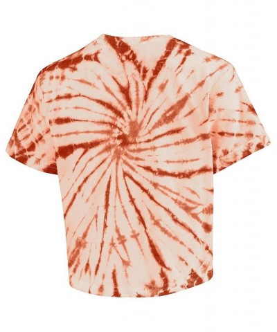 Women's Texas Orange Texas Longhorns Showtime Tie-Dye Crop T-shirt Texas Orange $22.50 Tops