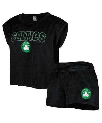 Women's Black Boston Celtics Intermission T-shirt and Shorts Sleep Set Black $35.00 Pajama