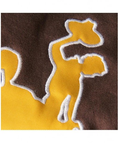 Women's Brown Wyoming Cowboys Big Logo Pullover Hoodie Brown $35.99 Sweatshirts