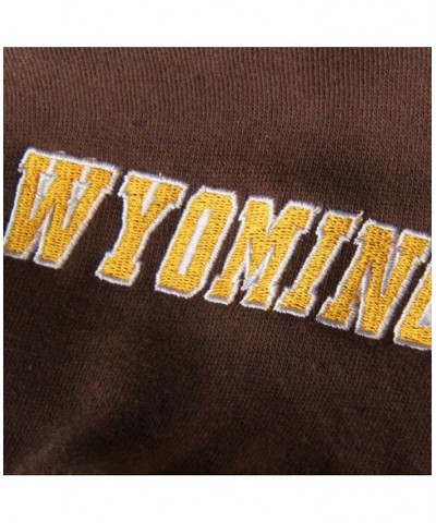 Women's Brown Wyoming Cowboys Big Logo Pullover Hoodie Brown $35.99 Sweatshirts