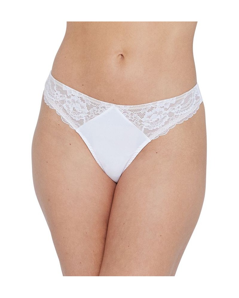 Women's Minx Thong Underwear 371100 White/nylon $15.04 Panty