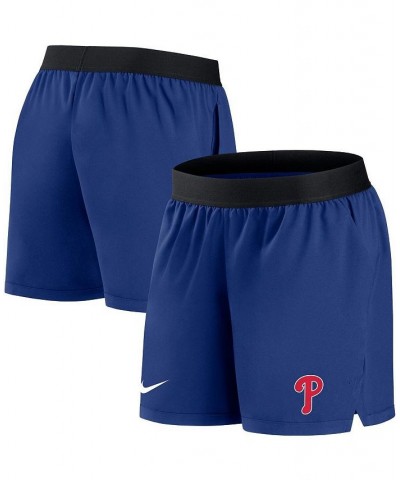 Women's Royal Philadelphia Phillies Authentic Collection Flex Vent Max Performance Shorts Royal $20.50 Shorts