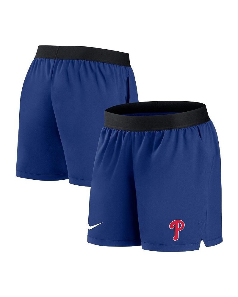 Women's Royal Philadelphia Phillies Authentic Collection Flex Vent Max Performance Shorts Royal $20.50 Shorts