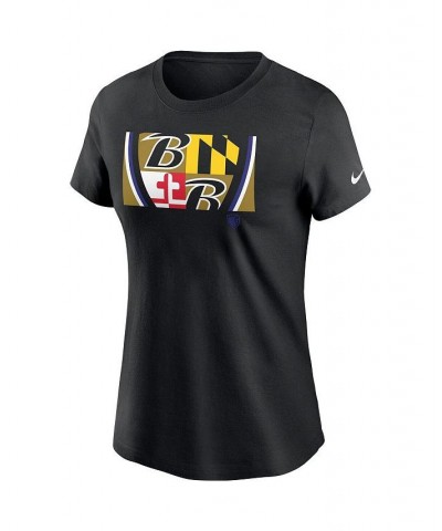 Women's Black Baltimore Ravens Hometown Collection T-Shirt Black $18.80 Tops