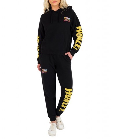 Juniors' NASCAR Racing Fleece Jogger Sweatpants Black $32.20 Pants