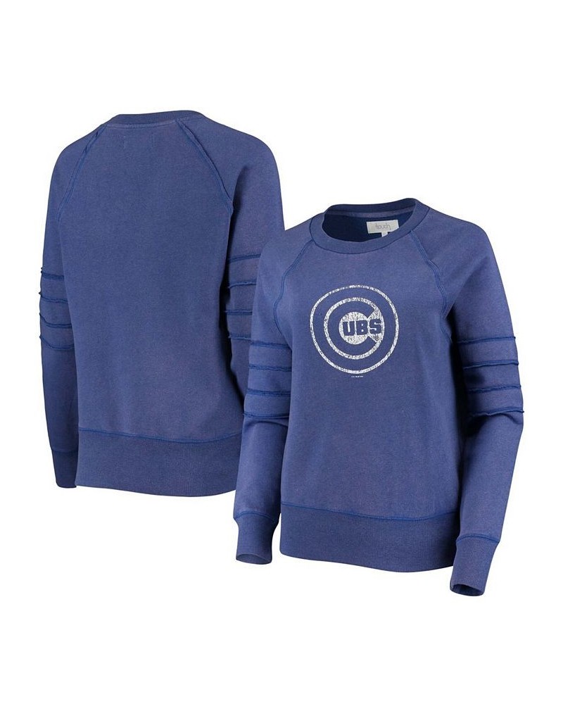 Women's Royal Chicago Cubs Bases Loaded Scoop Neck Sweatshirt Royal $32.80 Sweatshirts