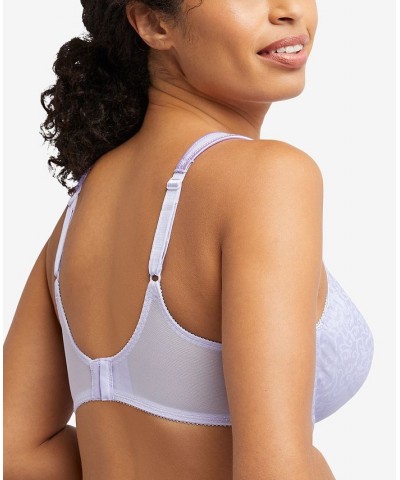 Minimizer Satin Tracings Comfort Strap Underwire Bra 3562 Purple $14.88 Bras