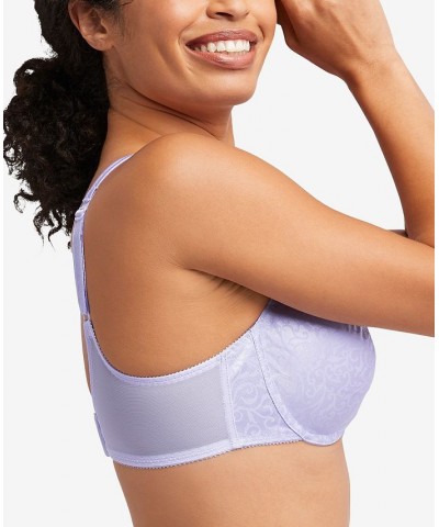 Minimizer Satin Tracings Comfort Strap Underwire Bra 3562 Purple $14.88 Bras