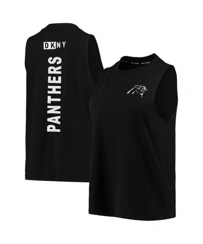 Women's Black Carolina Panthers Mia Tank Top Black $25.51 Tops