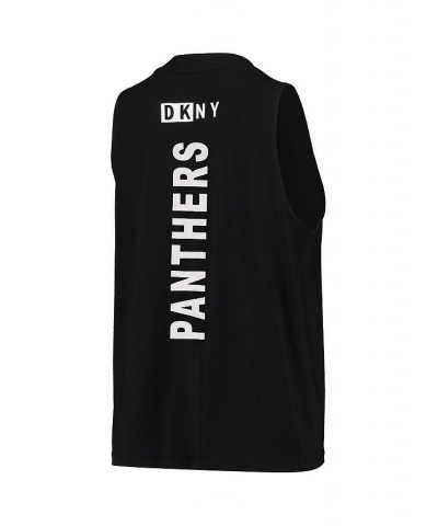 Women's Black Carolina Panthers Mia Tank Top Black $25.51 Tops