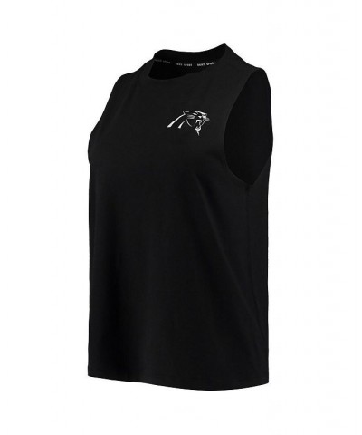 Women's Black Carolina Panthers Mia Tank Top Black $25.51 Tops