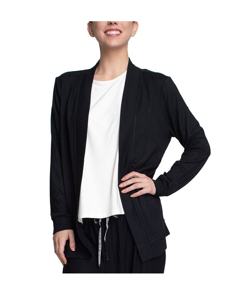 Women's Desert Vibes Butter Soft Knit Cardigan Black $19.80 Sleepwear