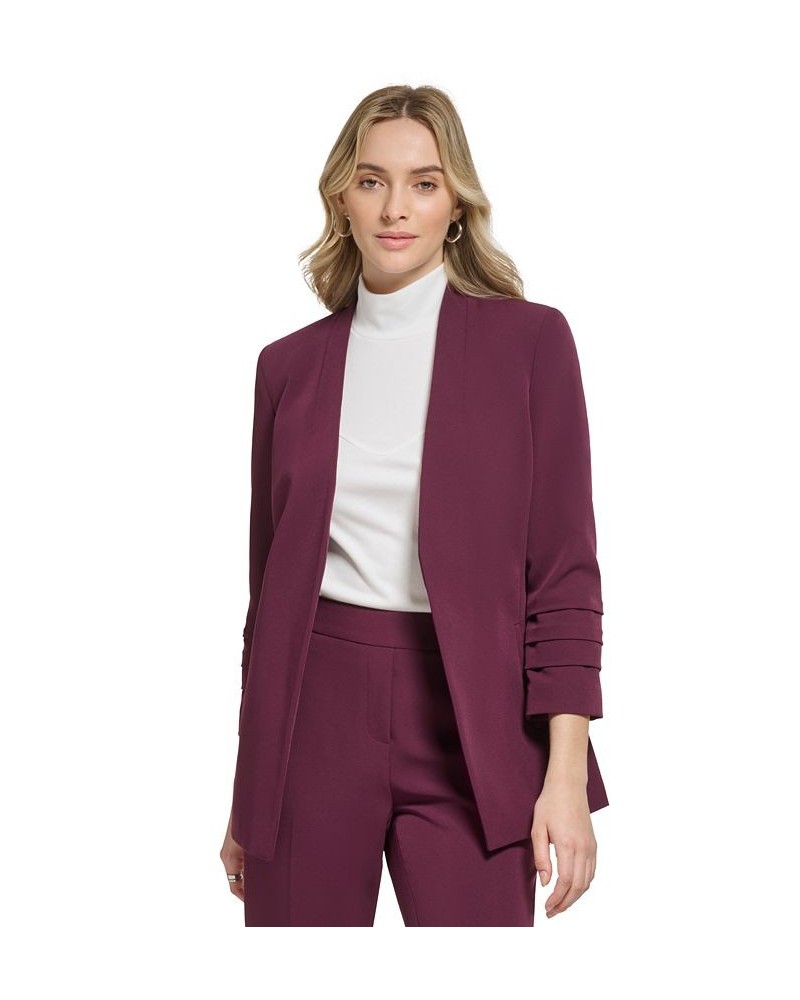 Women's X-Fit Open Front 3/4 Sleeve Blazer Port $46.38 Jackets