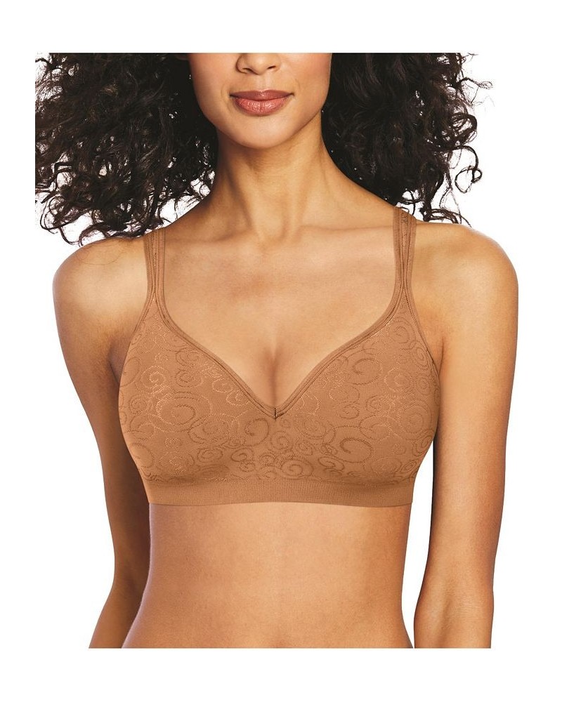 Comfort Revolution Shaping Wireless Smoothing Bra 3463 Cinnamon Butter Swirl (Nude 2) $14.26 Bras