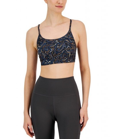 Women's Marble Movement Low Impact Sports Bra Black $9.57 Bras