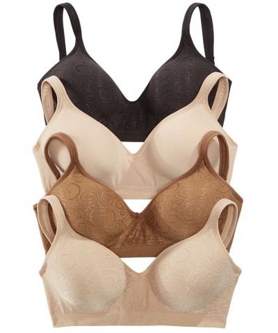 Comfort Revolution Shaping Wireless Smoothing Bra 3463 Cinnamon Butter Swirl (Nude 2) $14.26 Bras