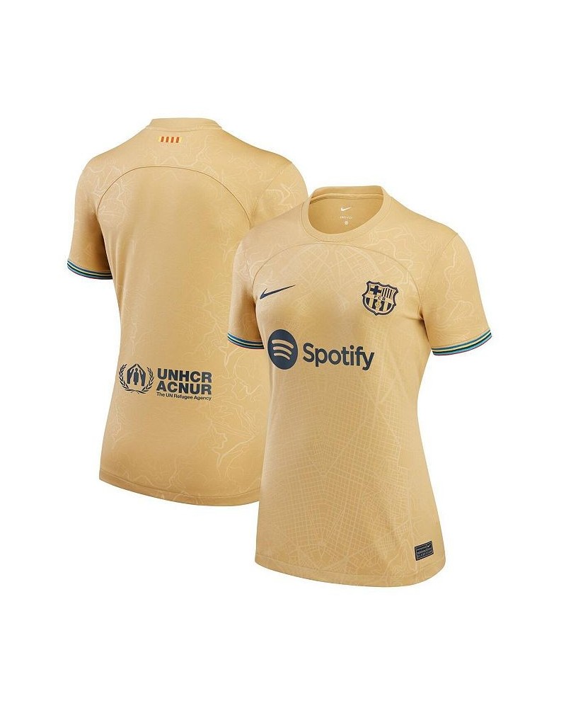 Women's Yellow Barcelona 2022/23 Away Replica Blank Jersey Yellow $42.00 Jersey