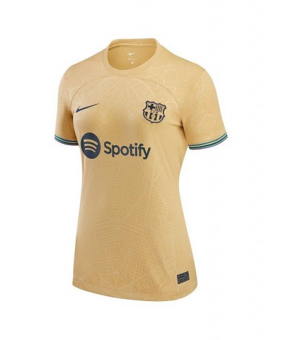 Women's Yellow Barcelona 2022/23 Away Replica Blank Jersey Yellow $42.00 Jersey