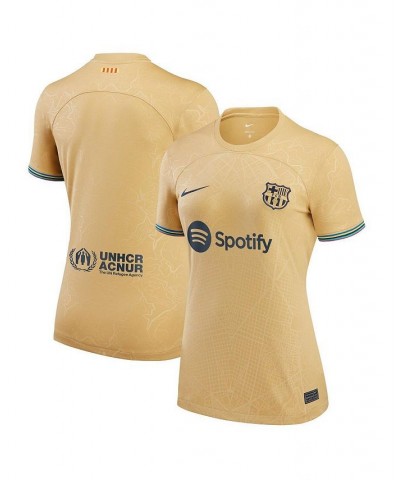 Women's Yellow Barcelona 2022/23 Away Replica Blank Jersey Yellow $42.00 Jersey